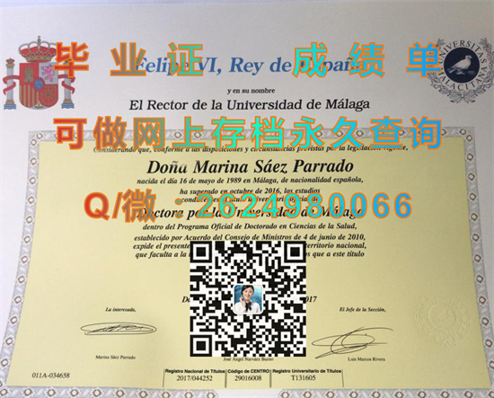 马拉加大学毕业证文凭样本.jpg