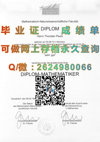 职涯起航：德国杜塞尔多夫大学毕业证的聚光点）