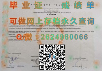 图卢兹第二大学毕业证模版、文凭参考、学位证、成绩单图片.jpg